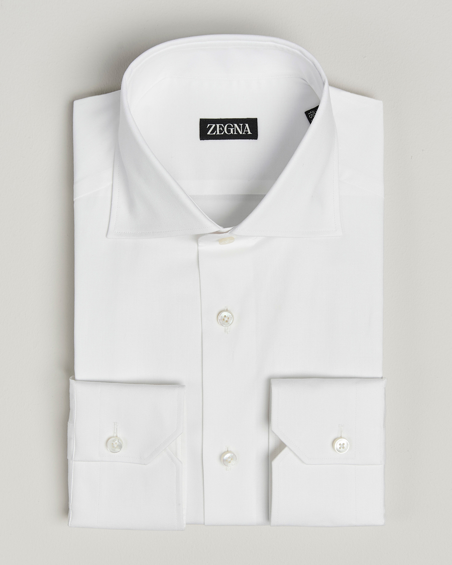 Mies | Kauluspaidat | Zegna | Slim Fit Dress Shirt White
