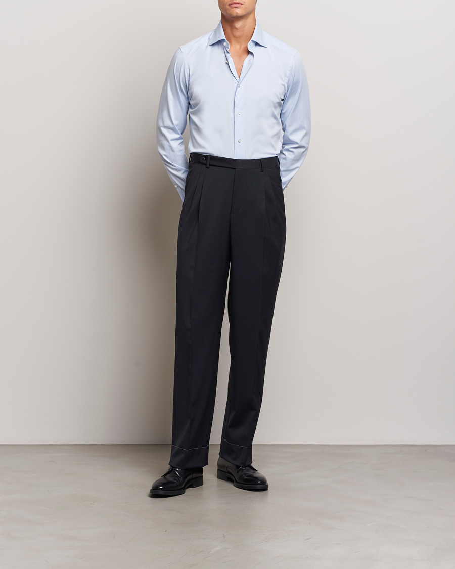 Mies | Kauluspaidat | Zegna | Slim Fit Dress Shirt Light Blue