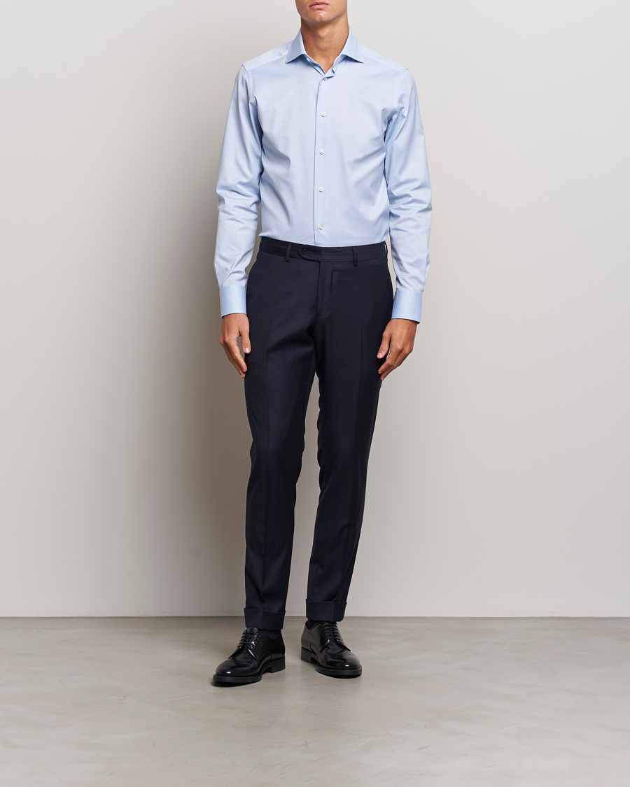 Mies | Kauluspaidat | Zegna | Slim Fit Oxford Dress Shirt Light Blue