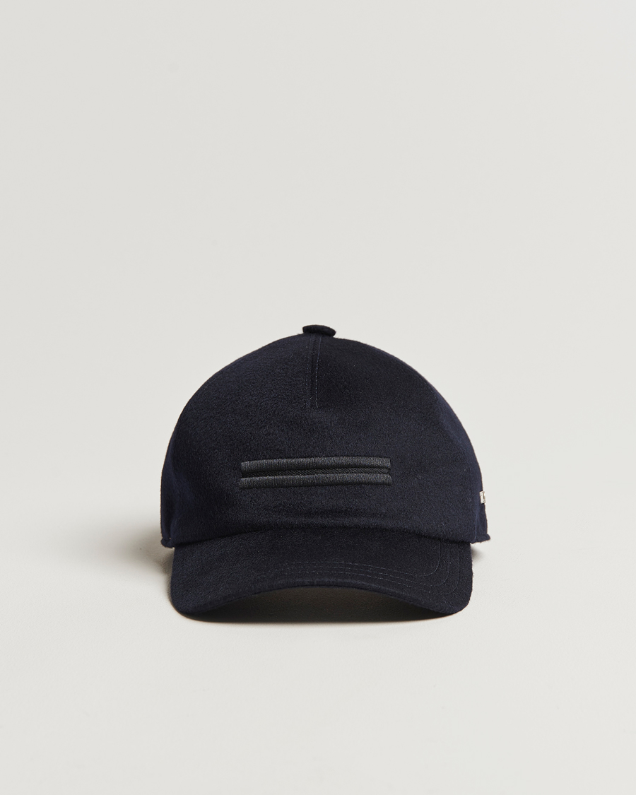 Mies | Zegna Cashmere Baseball Cap Navy | Zegna | Cashmere Baseball Cap Navy
