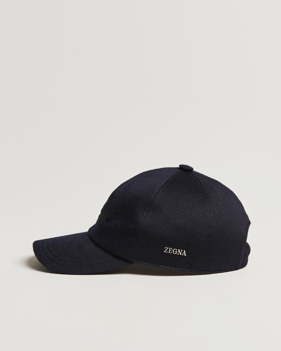 Mies | Zegna Cashmere Baseball Cap Navy | Zegna | Cashmere Baseball Cap Navy