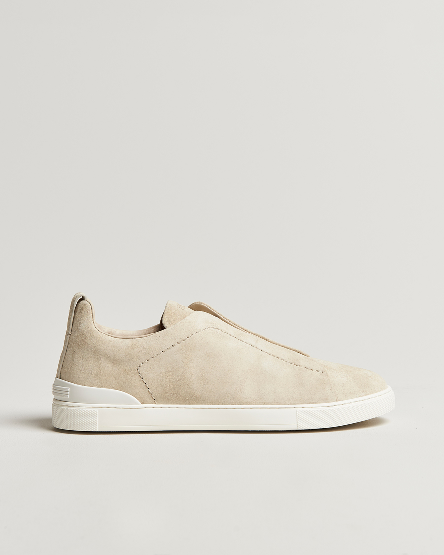 Mies | Zegna Triple Stitch Sneakers Butter Suede | Zegna | Triple Stitch Sneakers Butter Suede