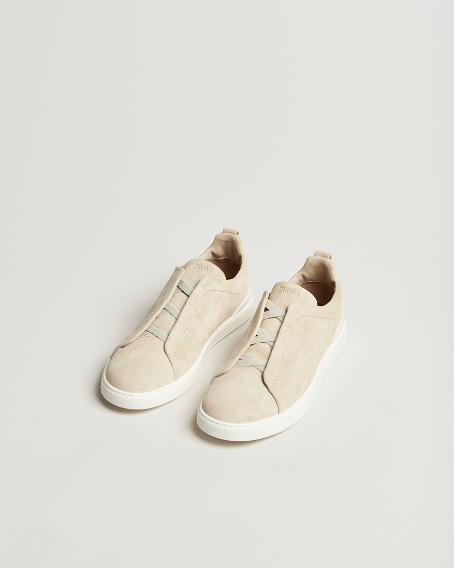 Mies | Zegna Triple Stitch Sneakers Butter Suede | Zegna | Triple Stitch Sneakers Butter Suede