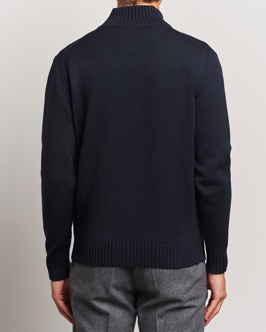 Mies | Puserot | Zanone | Virgin Merino Wool Chioto Cardigan Navy