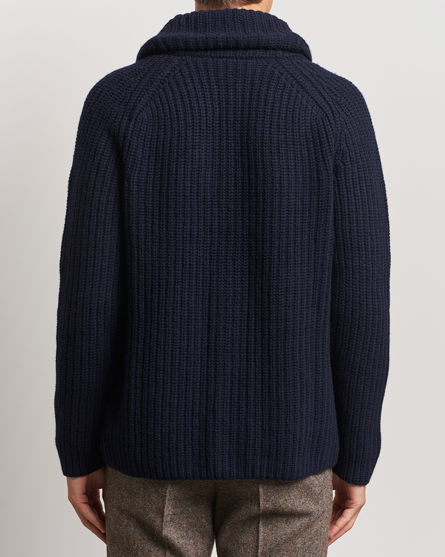Mies | Puserot | Zanone | Shawl Collar Cardigan Navy