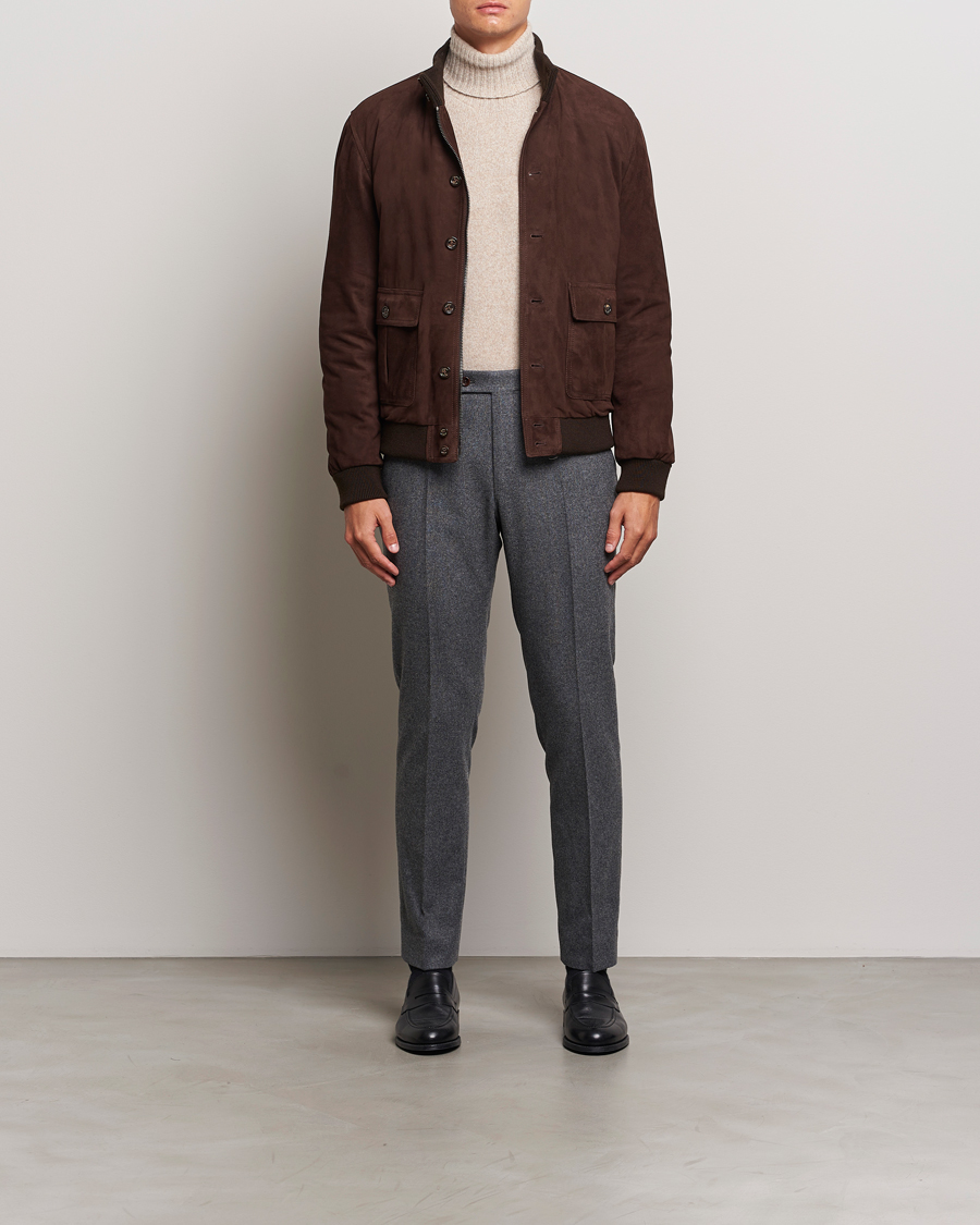 Mies | Takit | Valstar | Goose Down Valstarino Dark Brown Suede