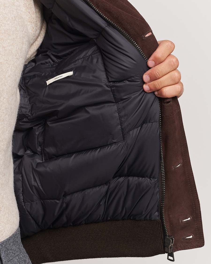 Mies | Takit | Valstar | Goose Down Valstarino Dark Brown Suede