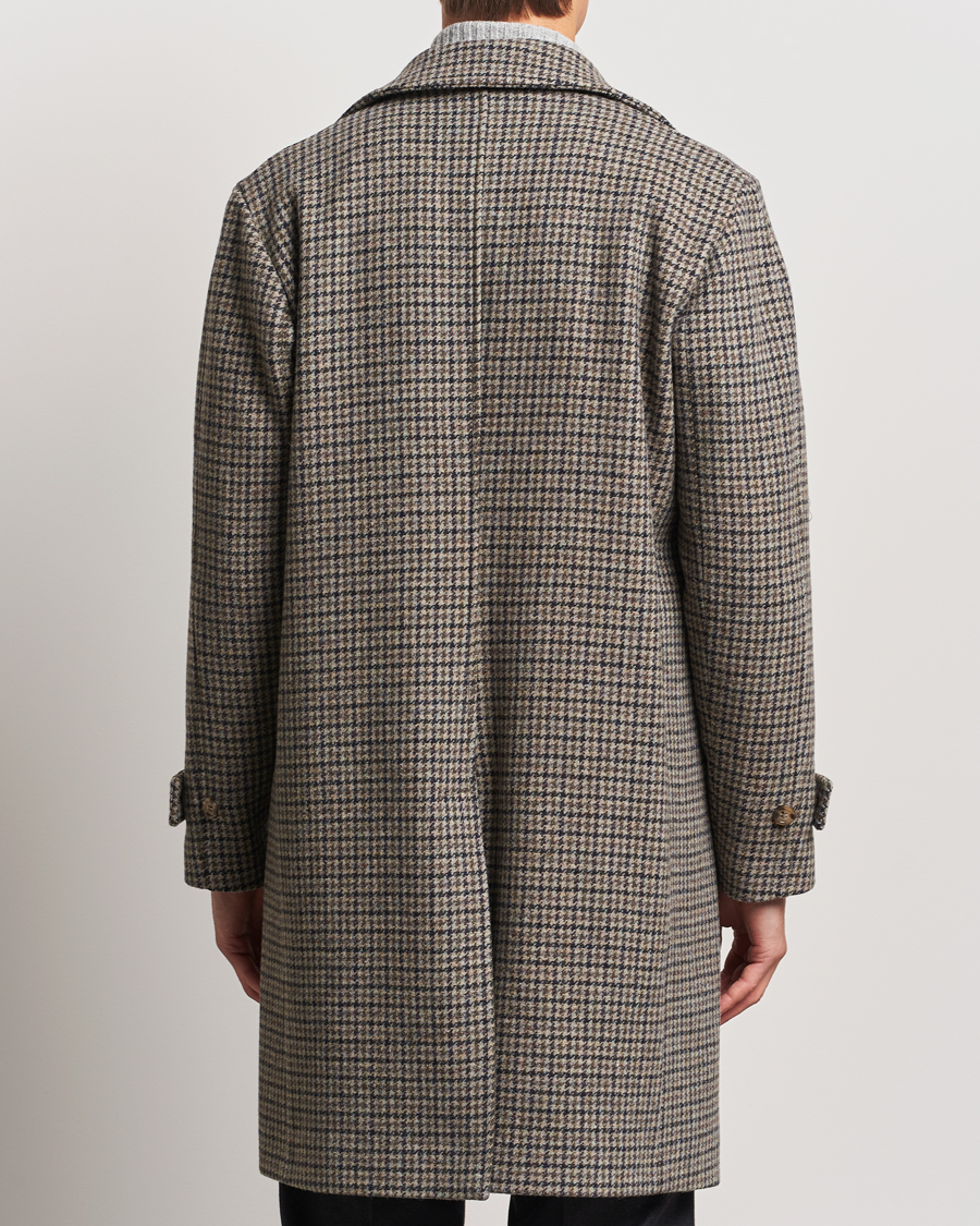 Mies | Takit | Valstar | Marcello Wool Overcoat Grey Houndstooth