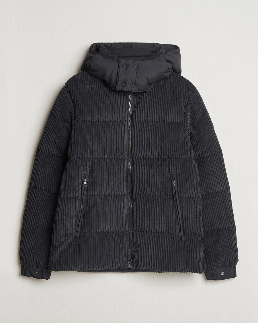 Mies | Takit | Save The Duck | Albus Cord Padded Puffer Jacket Black
