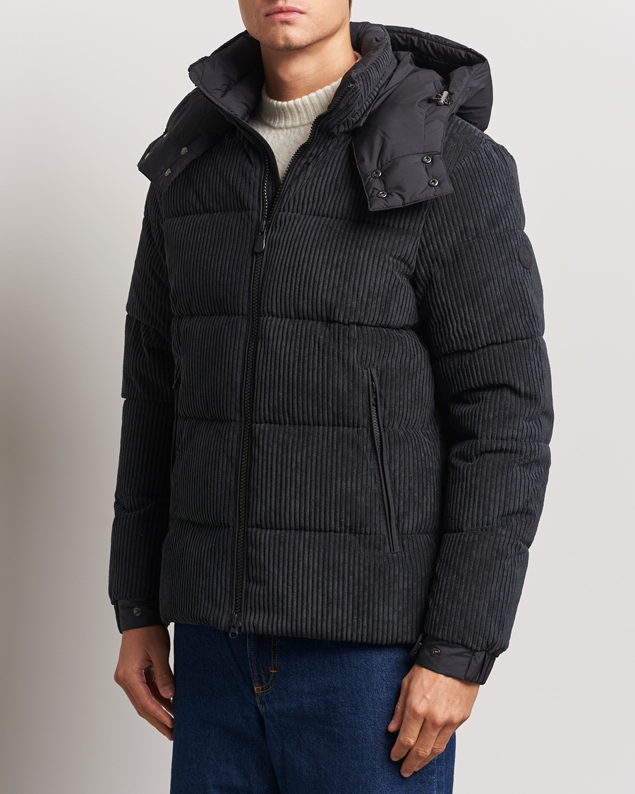 Mies | Takit | Save The Duck | Albus Cord Padded Puffer Jacket Black