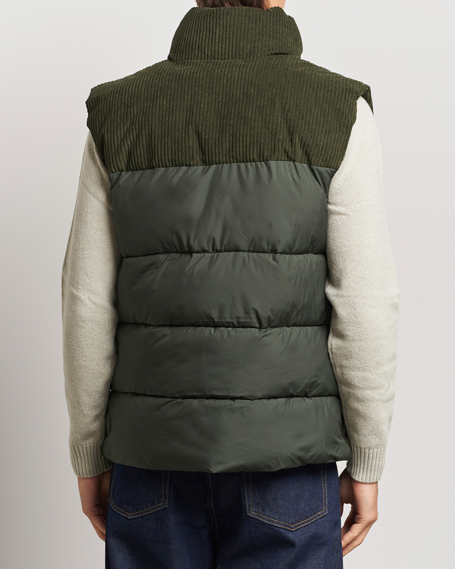 Mies | Takit | Save The Duck | Euriops Cord Padded Vest Land Green