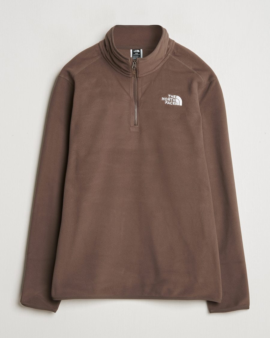 Mies | Puserot | The North Face | 100 Glacier Fleece 1/4 Zip Dark Brown