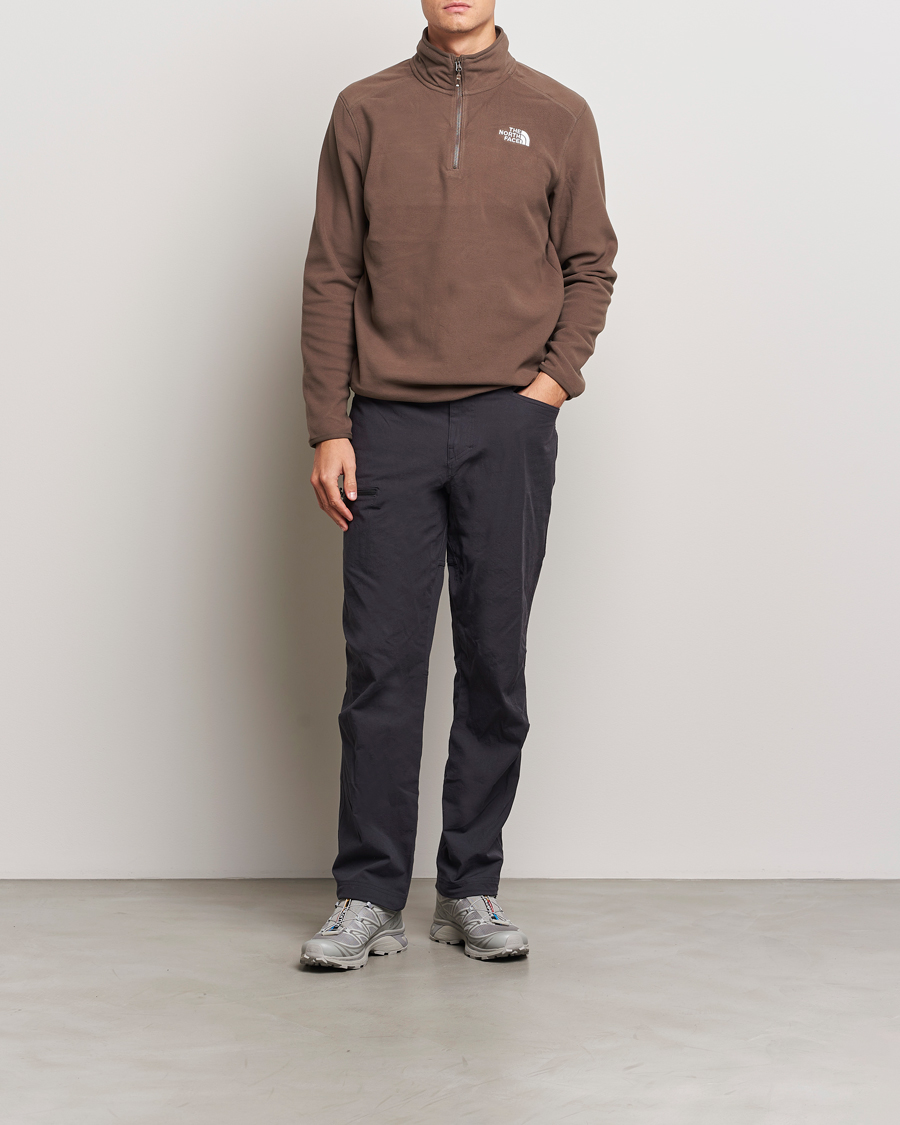Mies | Puserot | The North Face | 100 Glacier Fleece 1/4 Zip Dark Brown