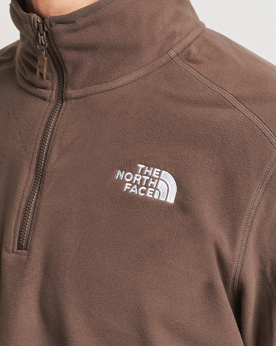 Mies | Puserot | The North Face | 100 Glacier Fleece 1/4 Zip Dark Brown