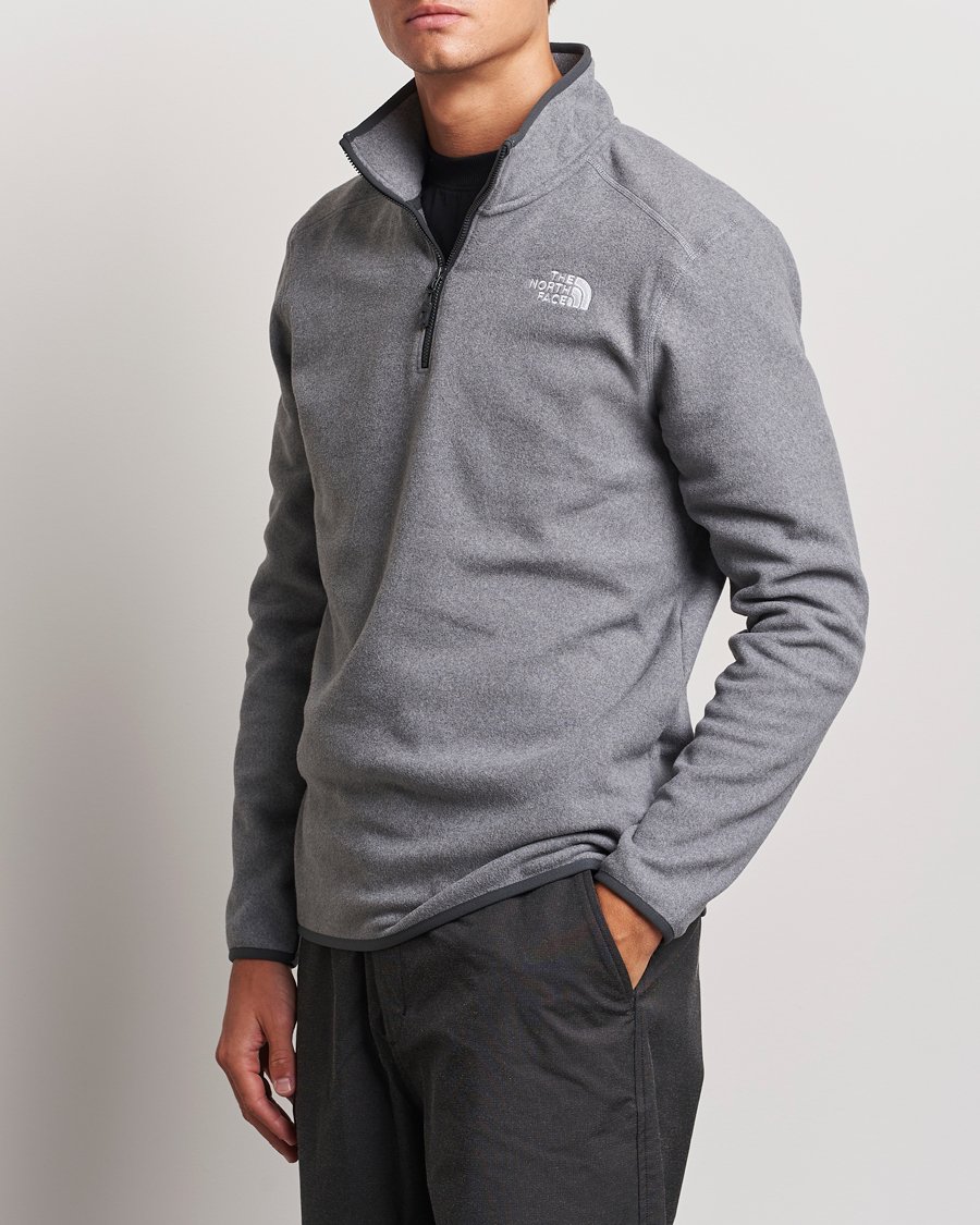 Mies | Puserot | The North Face | 100 Glacier Fleece 1/4 Zip Grey Heather