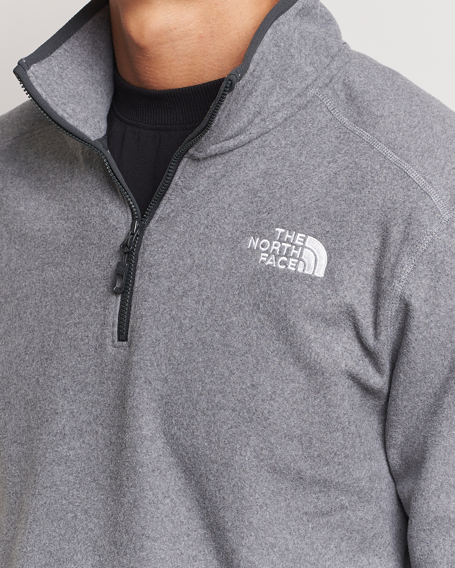 Mies | Puserot | The North Face | 100 Glacier Fleece 1/4 Zip Grey Heather