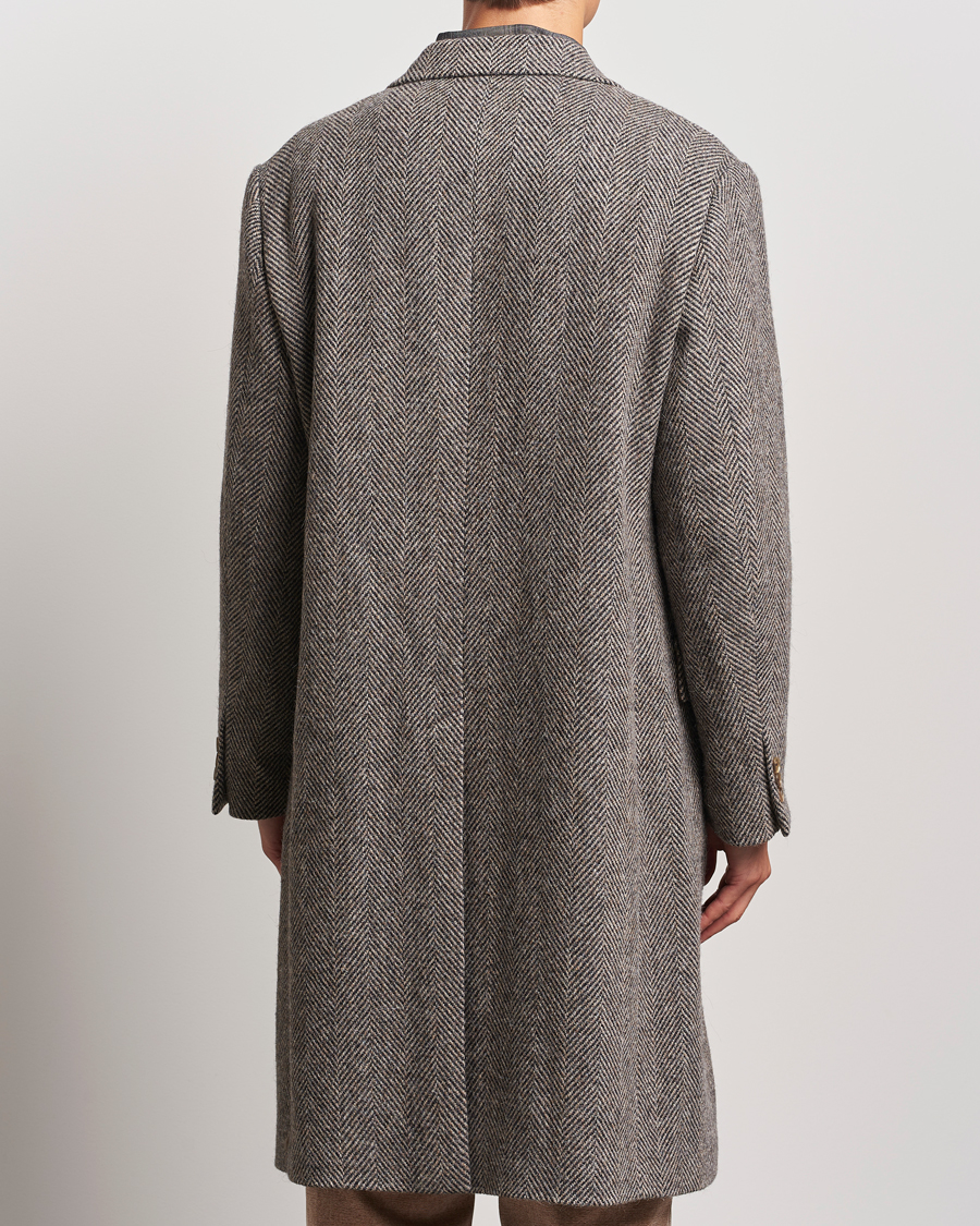 Mies | Takit | Auralee | Wool Tweed Chesterfield Coat Khaki