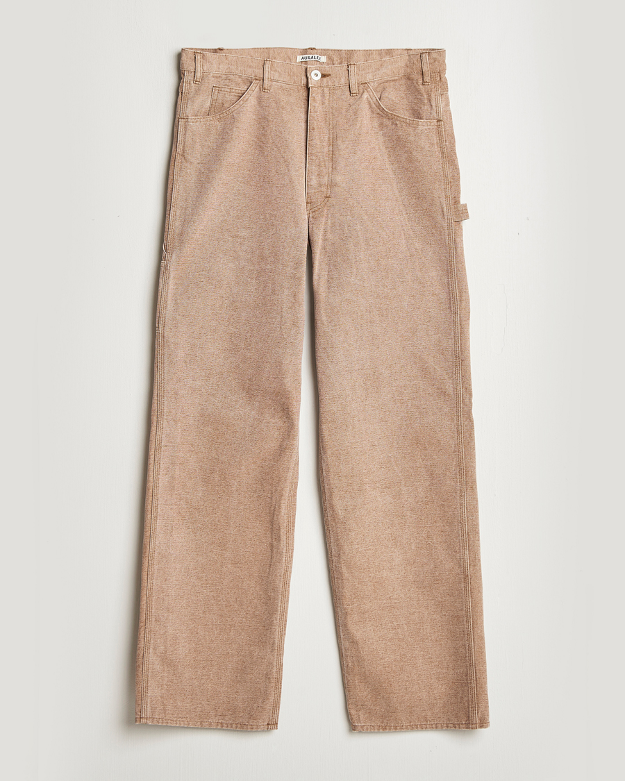 Mies | Housut | Auralee | Washed Canvas Pants Light Brown