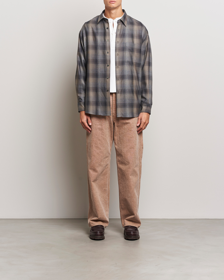 Mies | Housut | Auralee | Washed Canvas Pants Light Brown