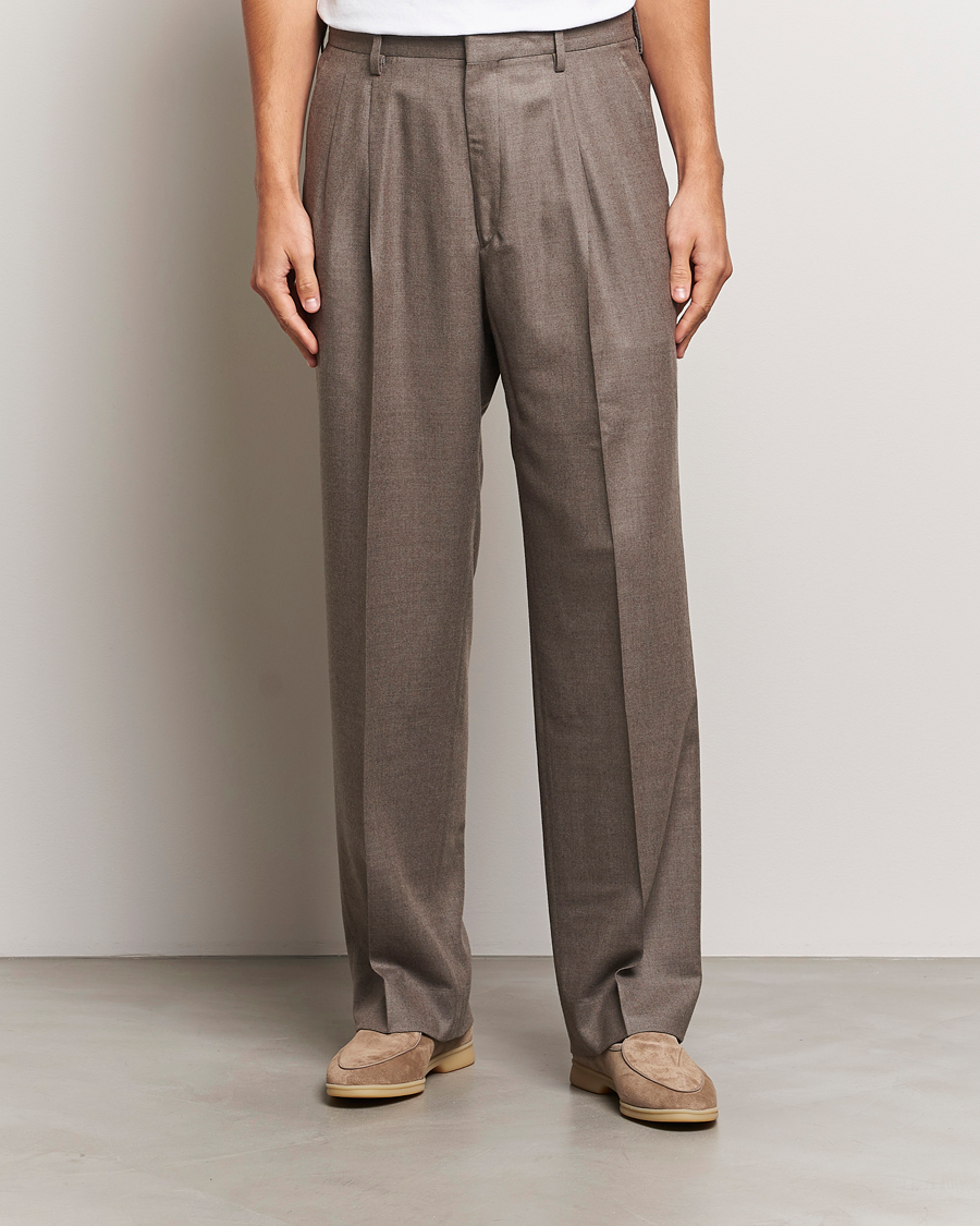 Mies | Housut | Auralee | Superlight Wool Slacks Top Brown