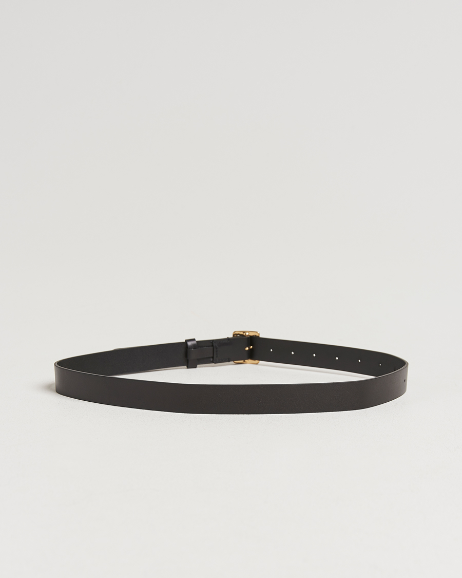 Mies | Auralee Leather Square Buckle Belt Black | Auralee | Leather Square Buckle Belt Black