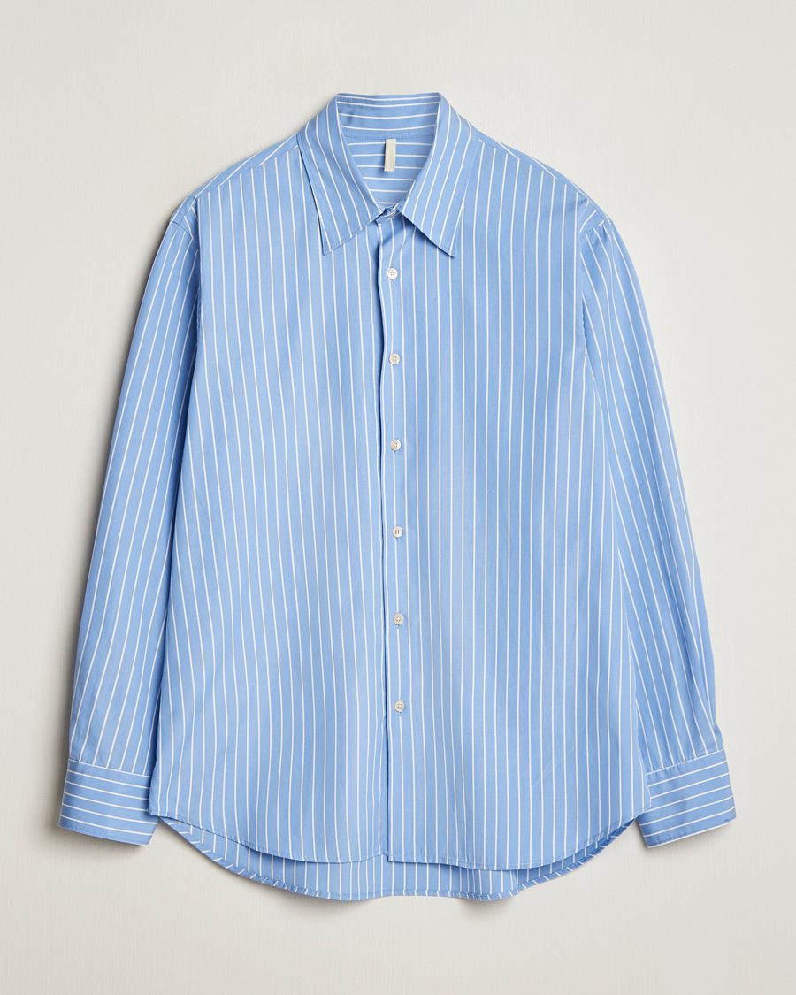 Mies | Kauluspaidat | Sunflower | Base Shirt Light Blue Stripe