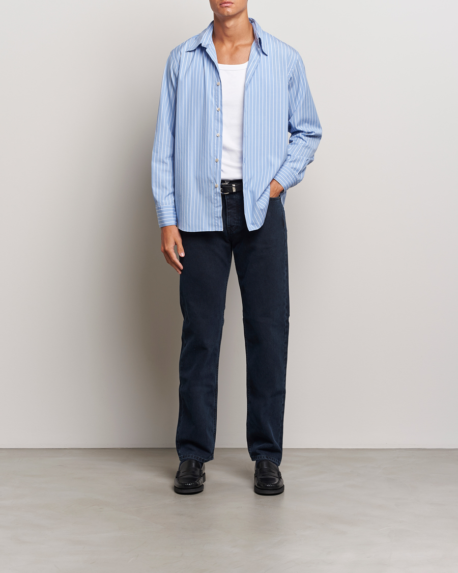 Mies | Kauluspaidat | Sunflower | Base Shirt Light Blue Stripe