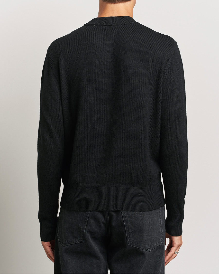 Mies | Puserot | Sunflower | Moon Merino Crewneck Black