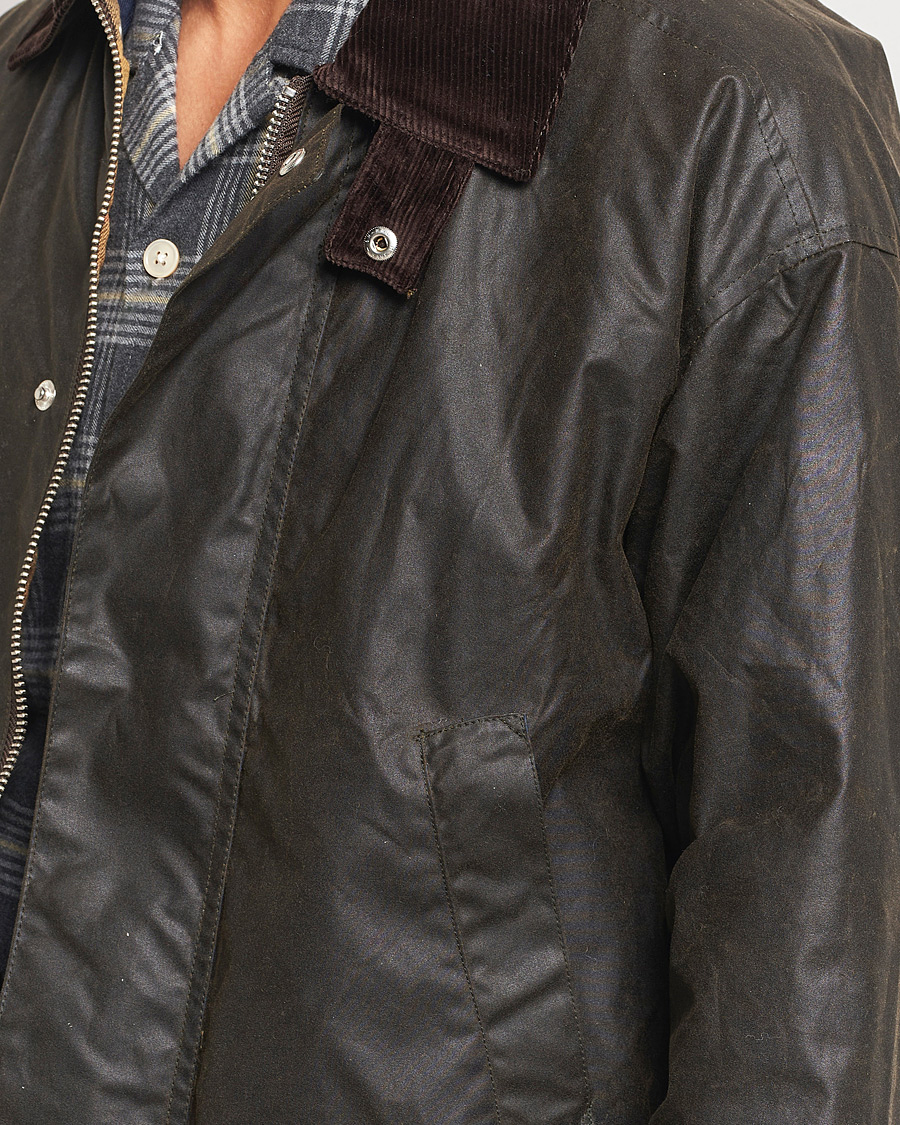 Mies | Takit | Sunflower | Waxed Leisure Jacket Olive