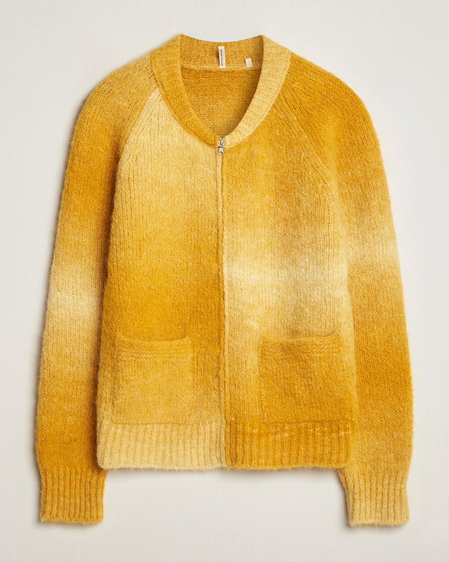 Mies | Puserot | Sunflower | Ombre Zip Cardigan Yellow
