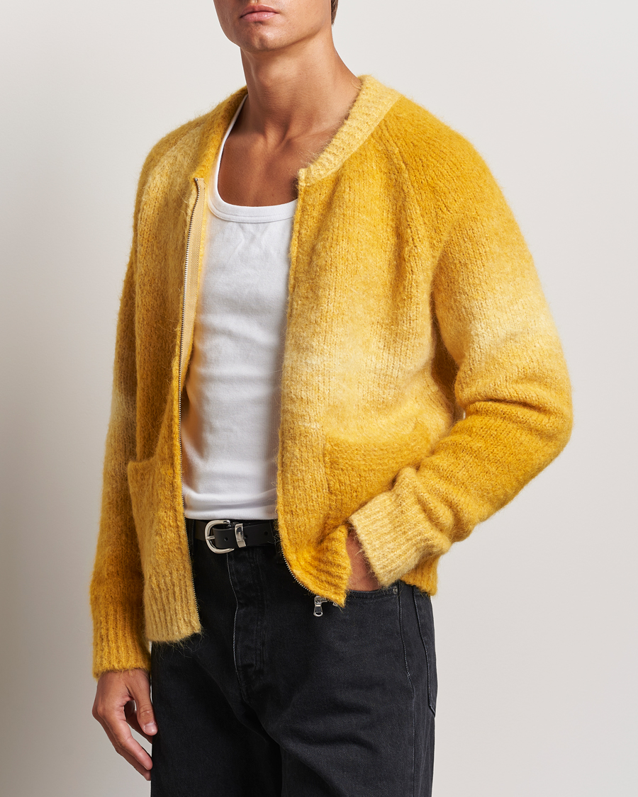 Mies | Puserot | Sunflower | Ombre Zip Cardigan Yellow