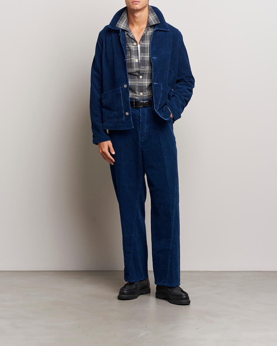 Mies | Takit | Sunflower | Corduroy Worker Jacket Indigo