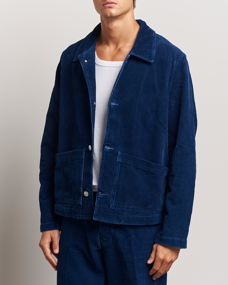 Mies | Takit | Sunflower | Corduroy Worker Jacket Indigo