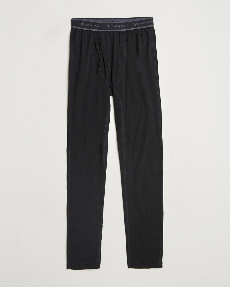 Mies | Housut | Snow Peak | Merino Wool Tights Black
