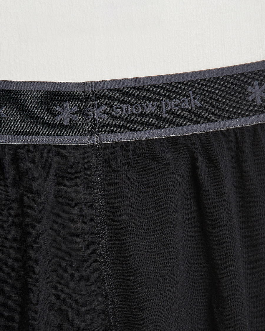 Mies | Housut | Snow Peak | Merino Wool Tights Black