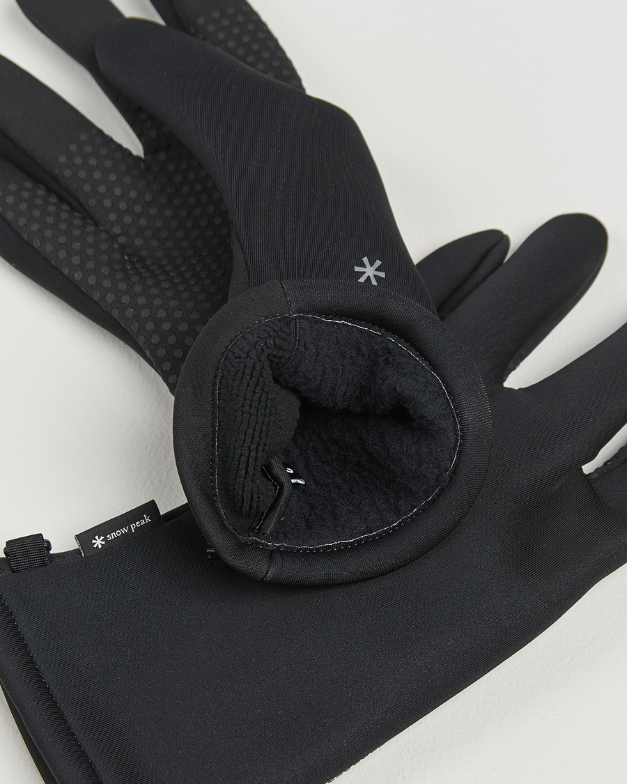 Mies | Snow Peak GORE Windstopper Gloves Black | Snow Peak | GORE Windstopper Gloves Black