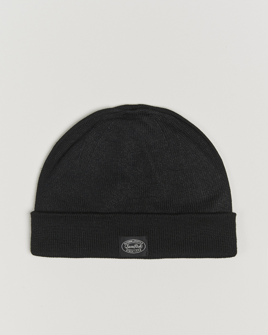 Mies | Snow Peak Flat Knit Cap Black | Snow Peak | Flat Knit Cap Black