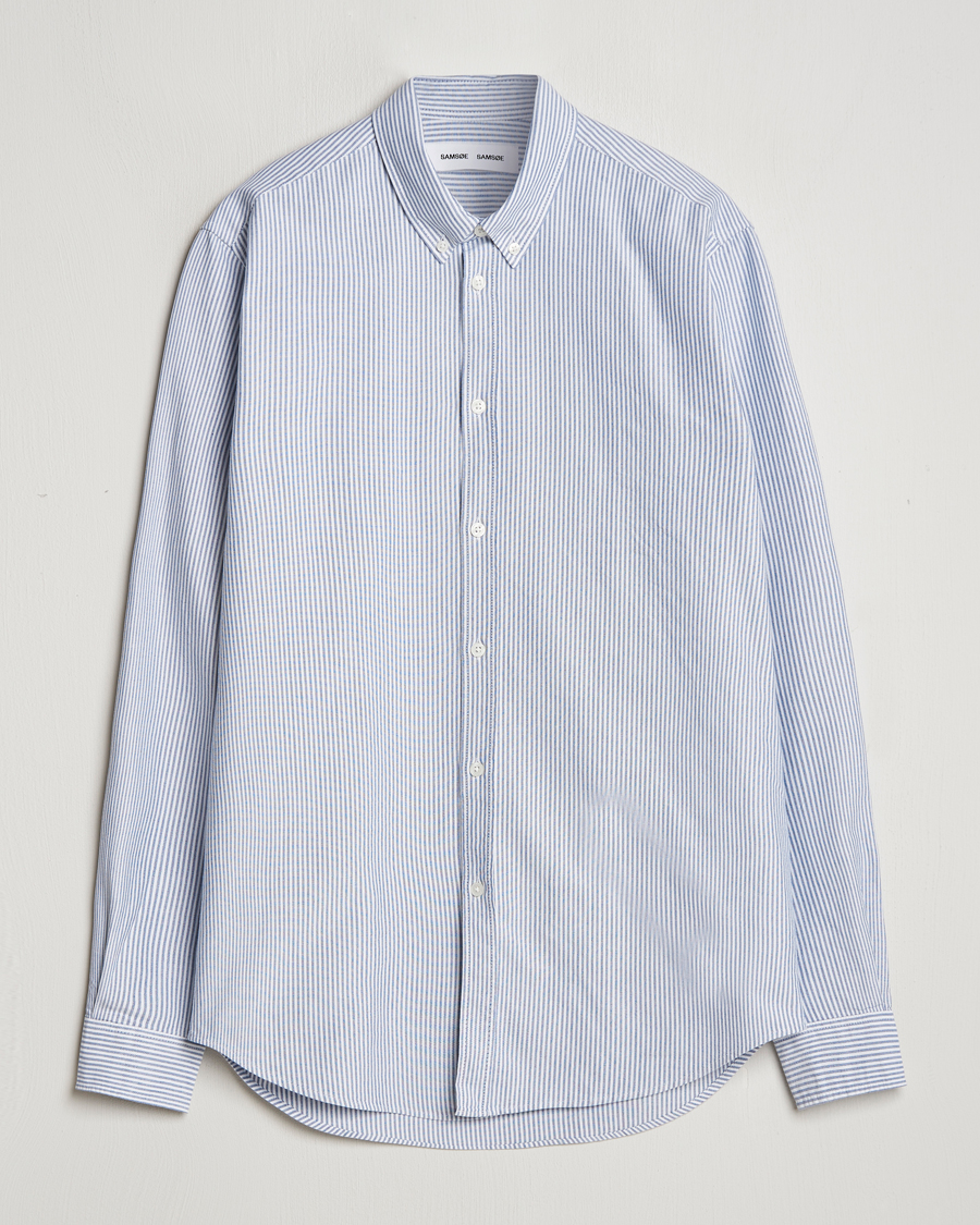 Mies | Kauluspaidat | Samsøe Samsøe | Saliam Oxford Shirt Oxford Narrow Stripe