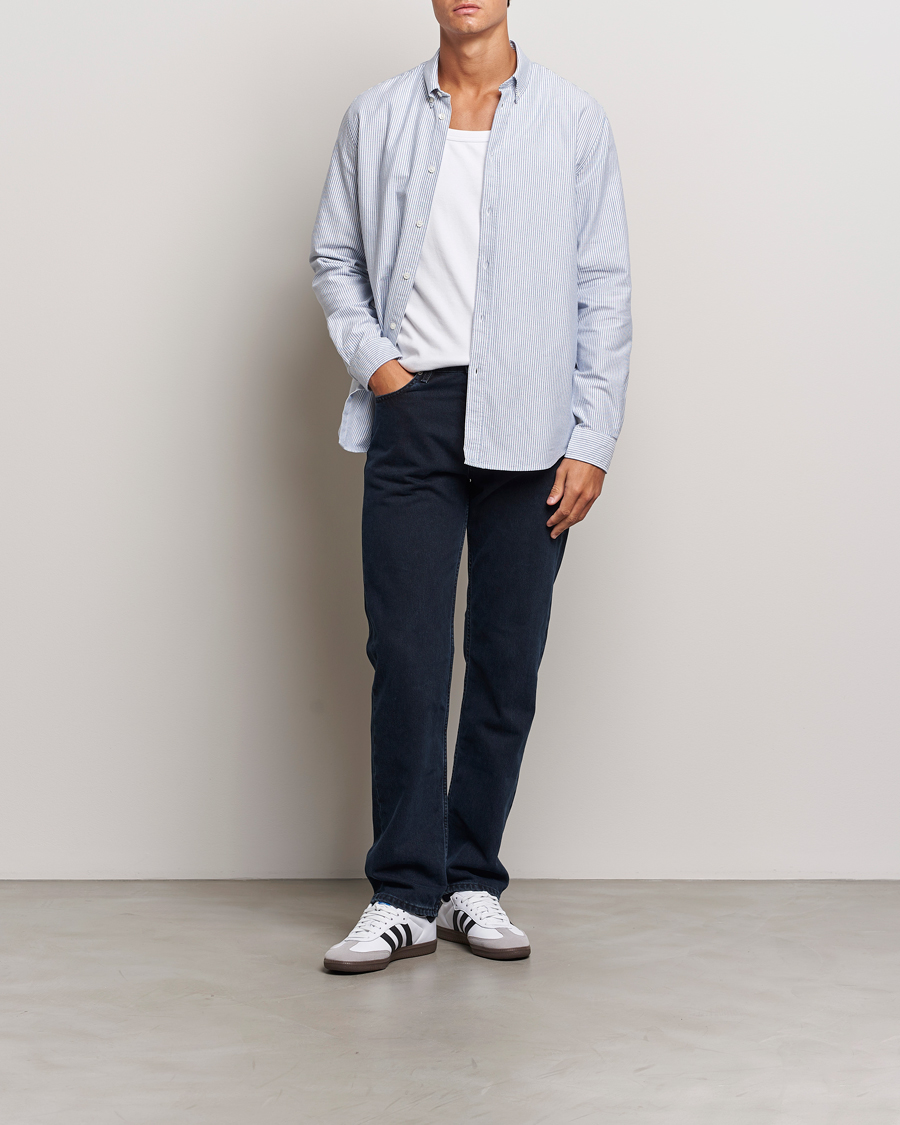 Mies | Kauluspaidat | Samsøe Samsøe | Saliam Oxford Shirt Oxford Narrow Stripe