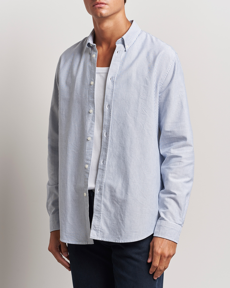 Mies | Kauluspaidat | Samsøe Samsøe | Saliam Oxford Shirt Oxford Narrow Stripe