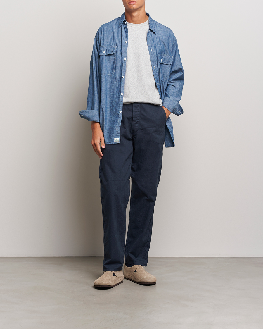 Mies | Housut | orSlow | French Work Pants Navy