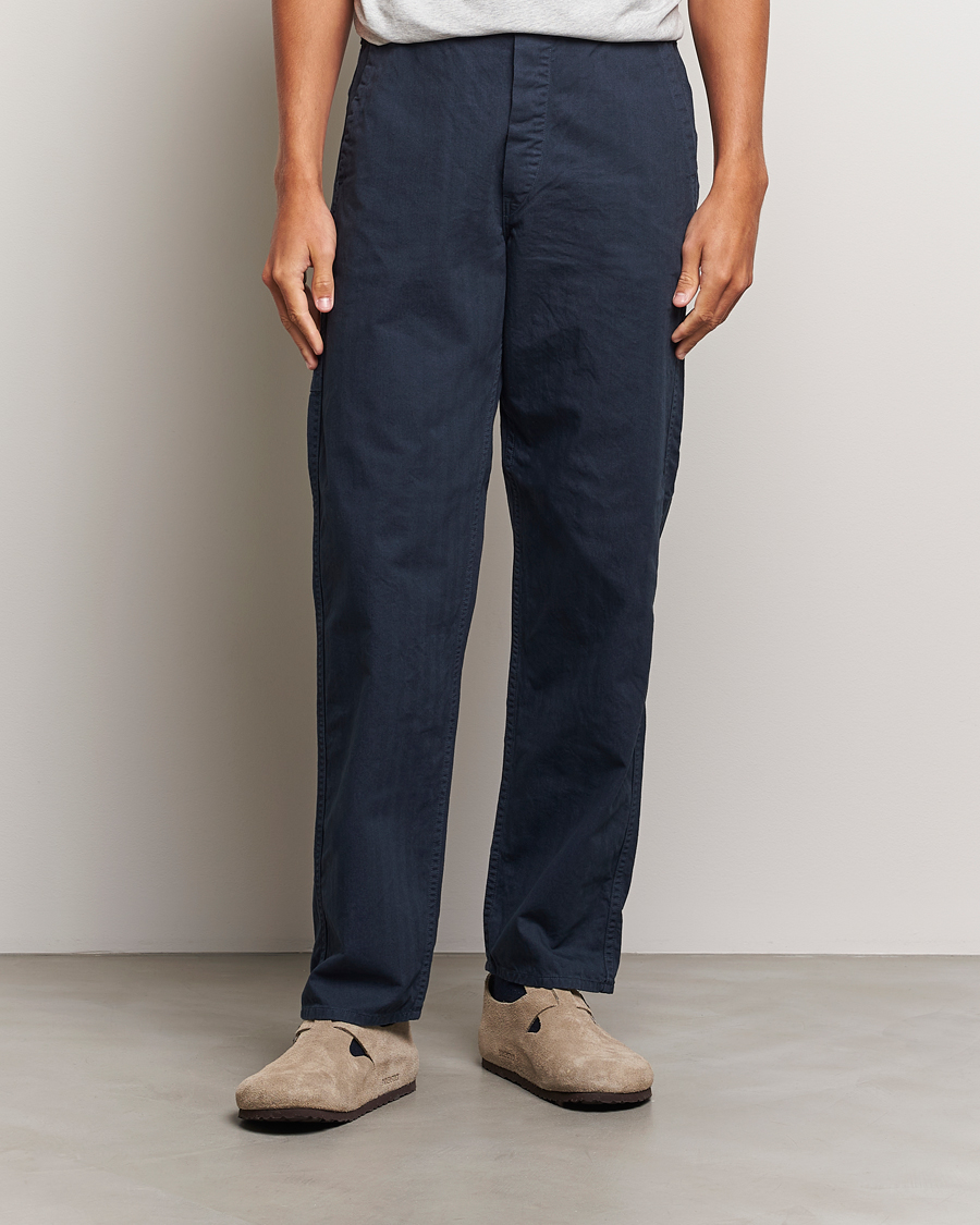 Mies | Housut | orSlow | French Work Pants Navy