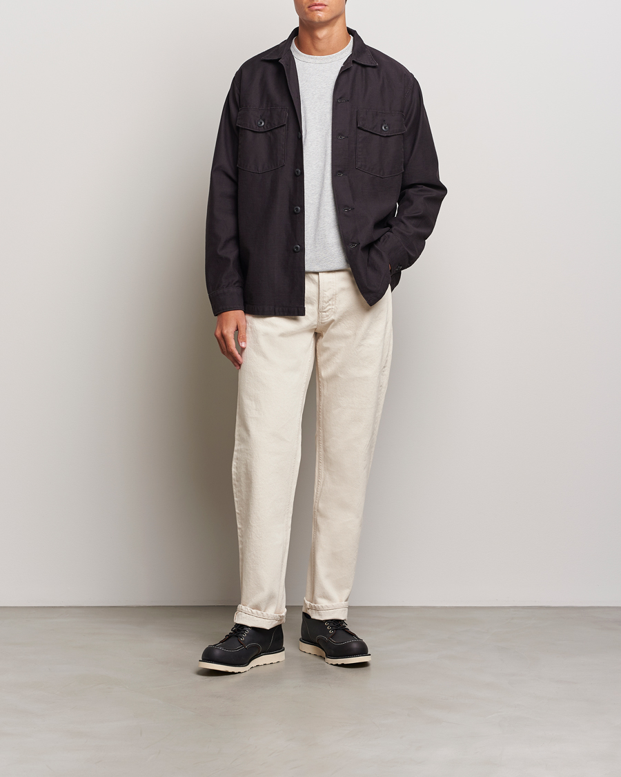 Mies | Kauluspaidat | orSlow | Cotton Sateen US Army Overshirt Black