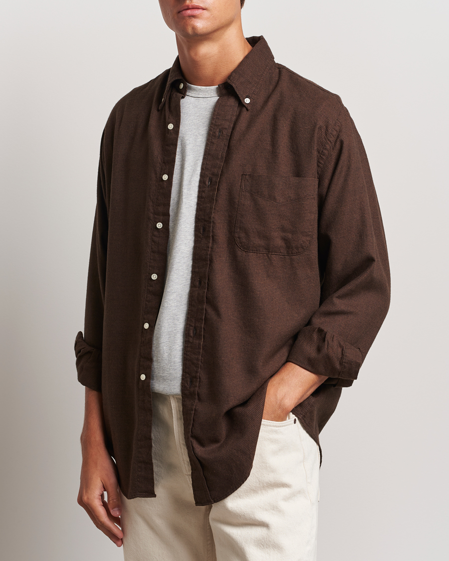 Mies | Kauluspaidat | orSlow | Button Down Shirt Burgundy