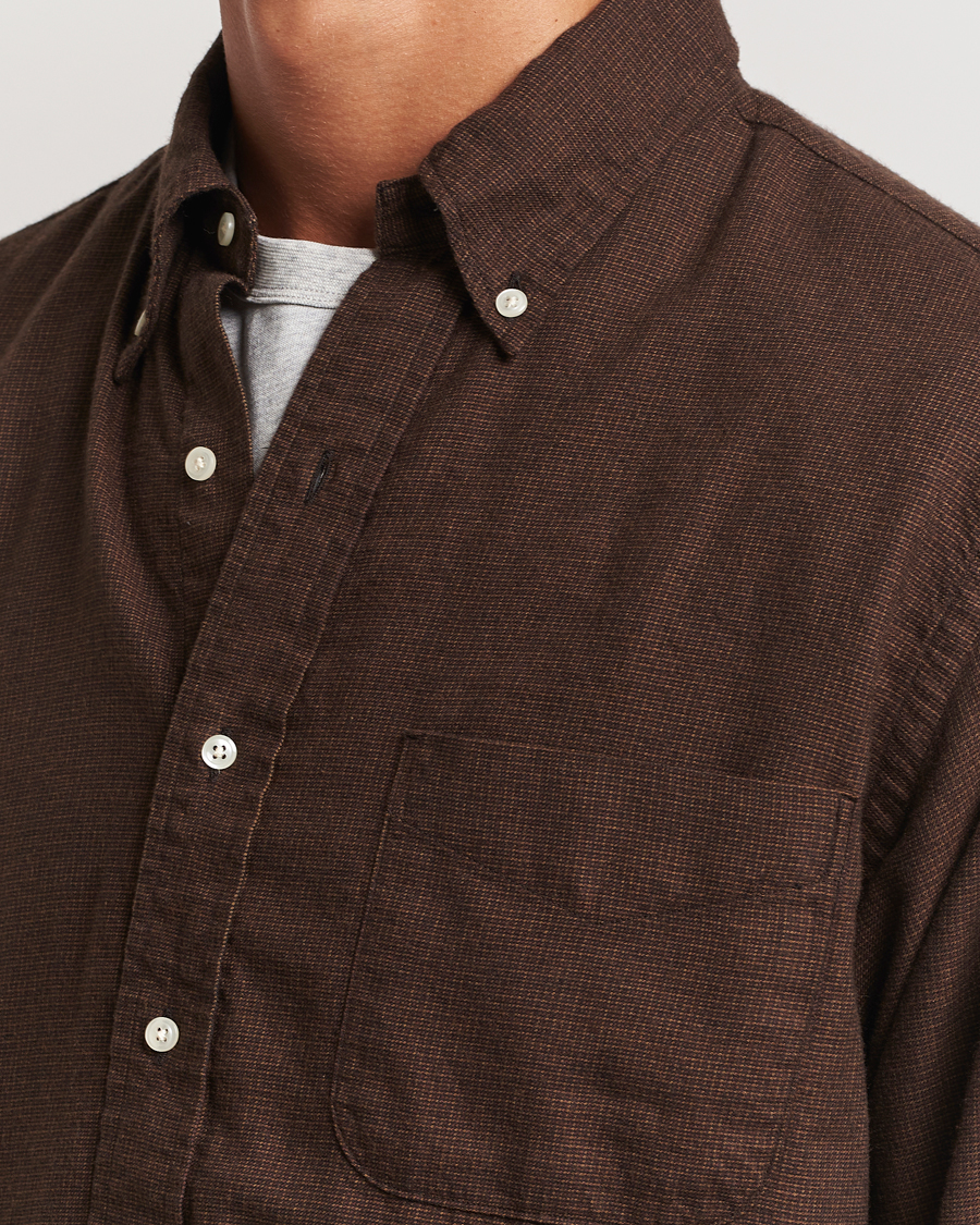 Mies | Kauluspaidat | orSlow | Button Down Shirt Burgundy