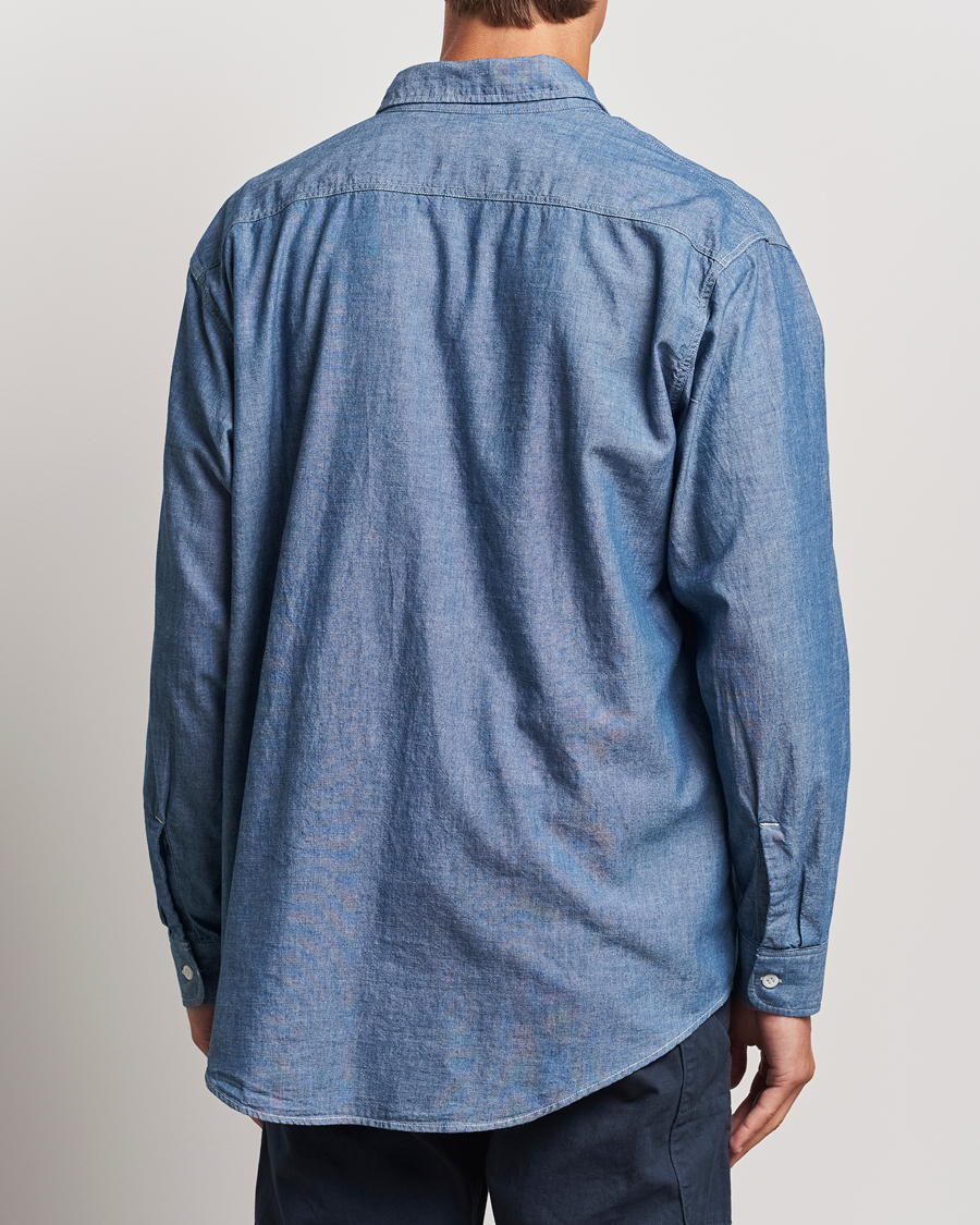 Mies | Kauluspaidat | orSlow | Chambray Work Shirt Blue