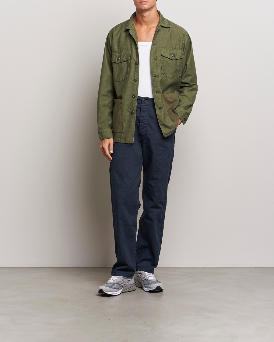 Mies | Kauluspaidat | orSlow | 4 Pockets US Army Shirt Dark Olive