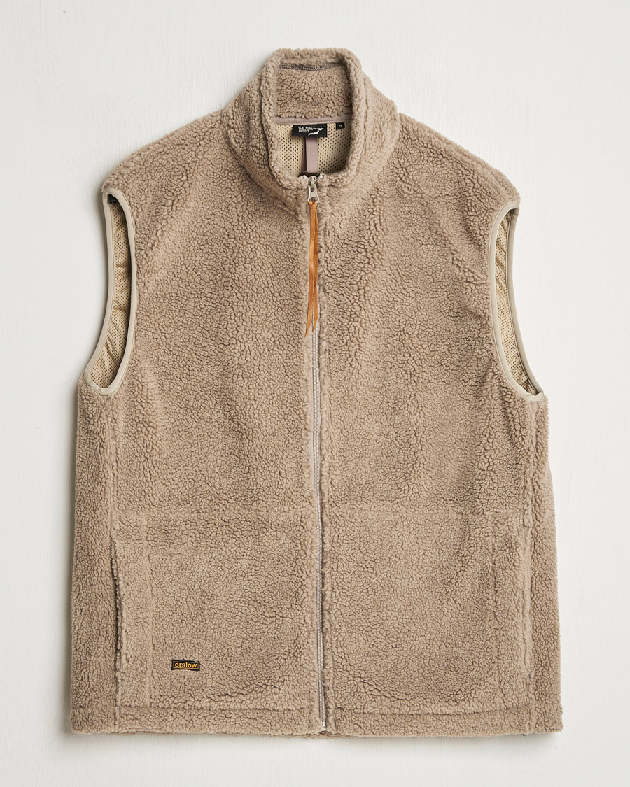 Mies | Takit | orSlow | Boa Fleece Vest Graige
