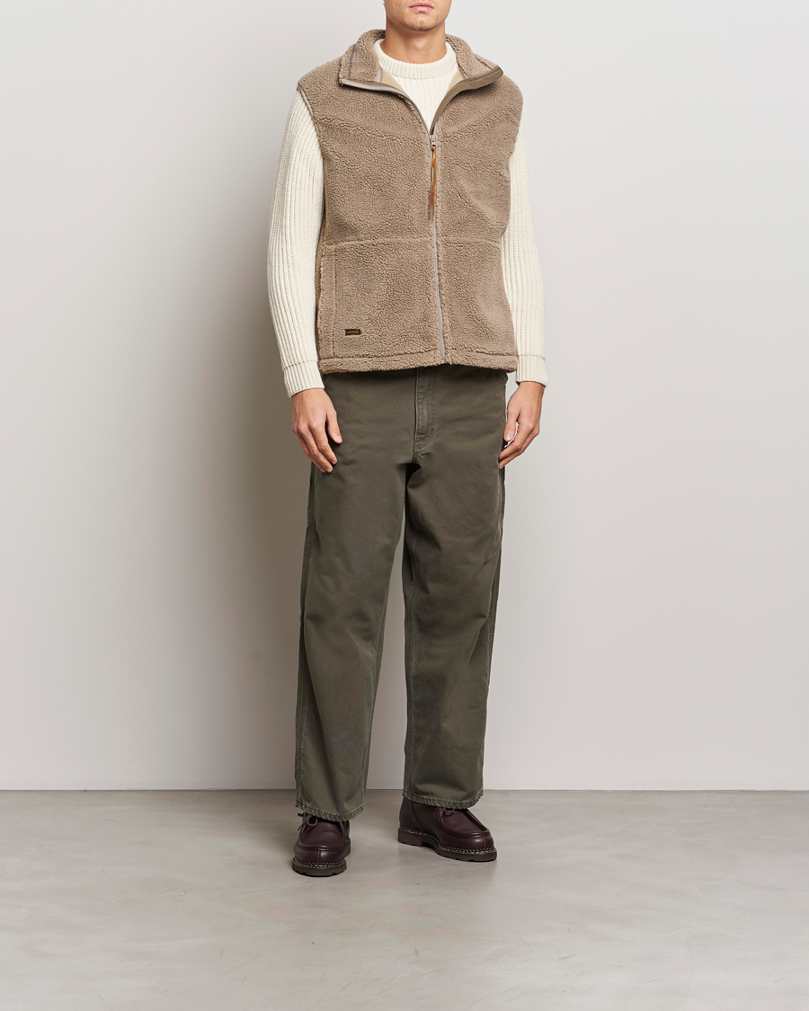 Mies | Takit | orSlow | Boa Fleece Vest Graige