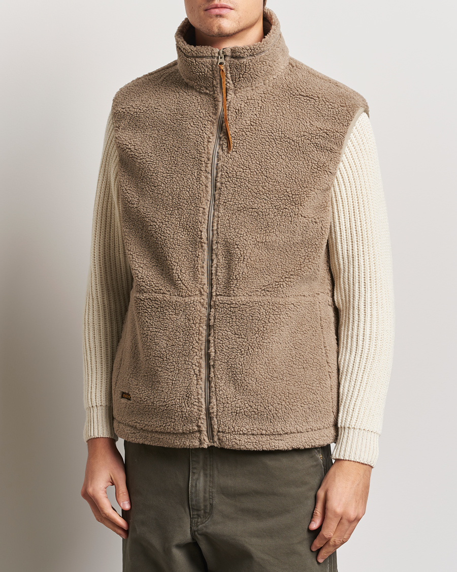 Mies | Takit | orSlow | Boa Fleece Vest Graige